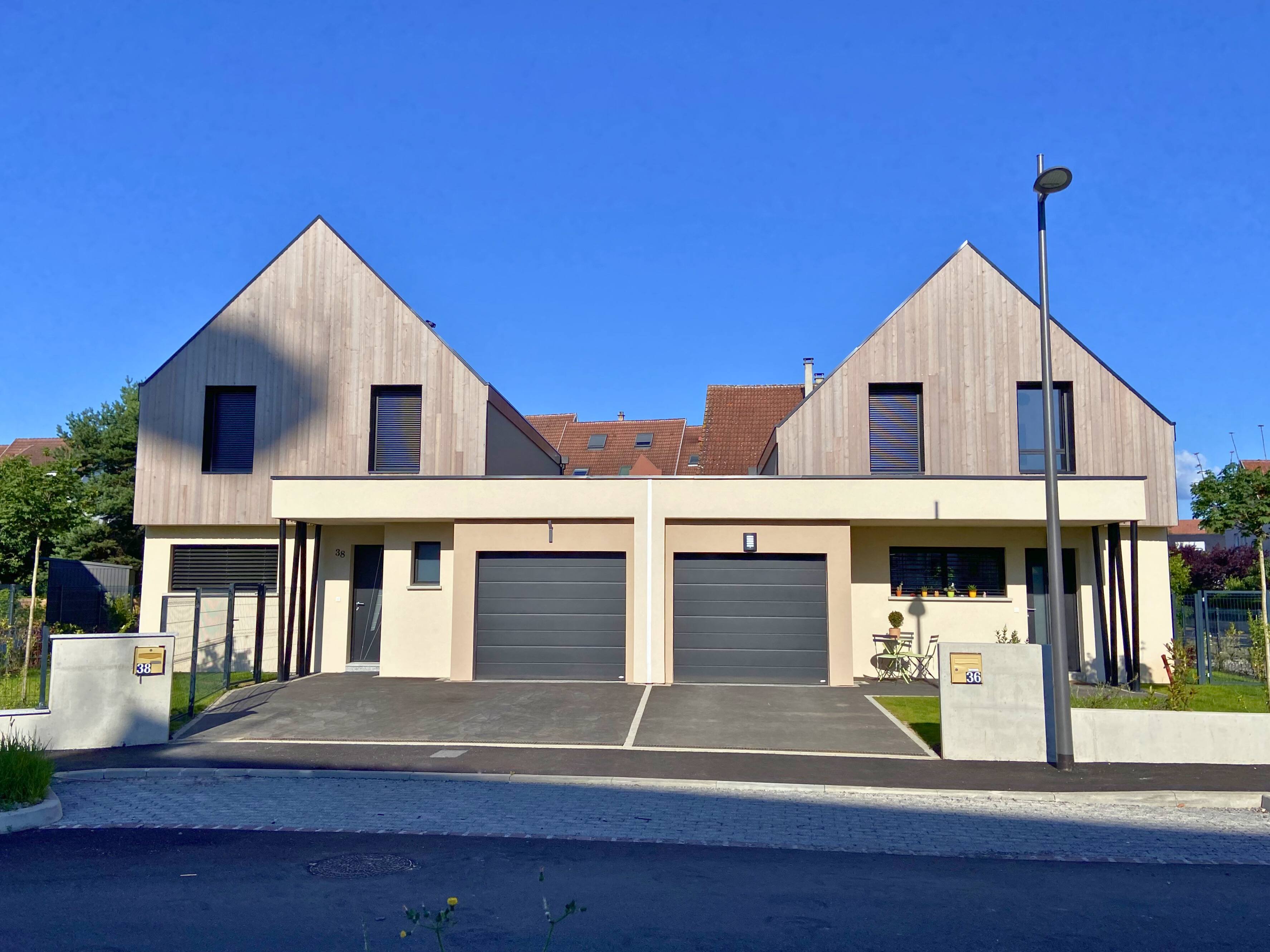 Maisons accolées modernes Maisons accolées Maisons Néo