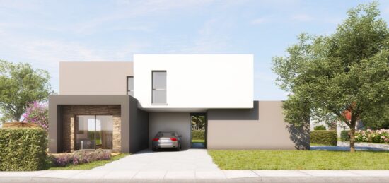 Plan de maison Surface terrain 137 m2 -  - 3  chambres -  sans garage 