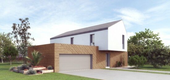 Plan de maison Surface terrain 139 m2 - 5 pièces - 3  chambres -  avec garage 